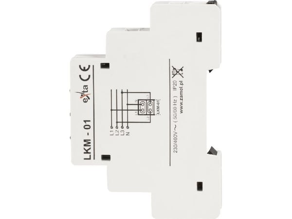 Zamel Strømindikator 230V/400V 3xLED grønn LKM-01-20 (EXT10000037)