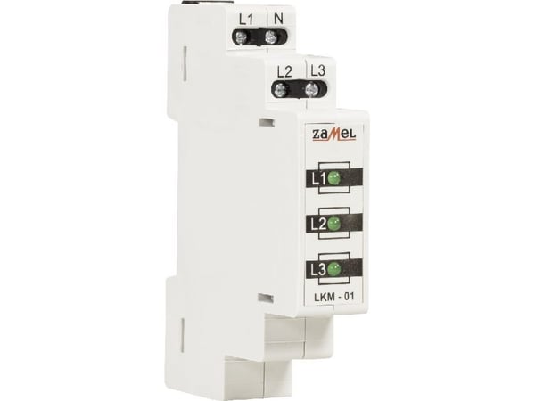 Zamel Strømindikator 230V/400V 3xLED grønn LKM-01-20 (EXT10000037)