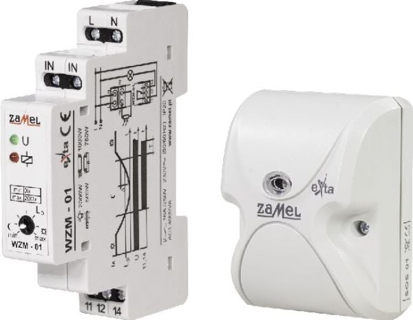 Zamel hämäräkytkin anturilla SOS-01 16A 230V 0-200lx AC WZM-01/SOS (EXT10000143)