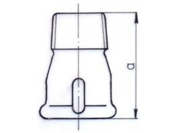 Zawiercie støperi forlengelse galvanisert M4 1" (5907791619679)