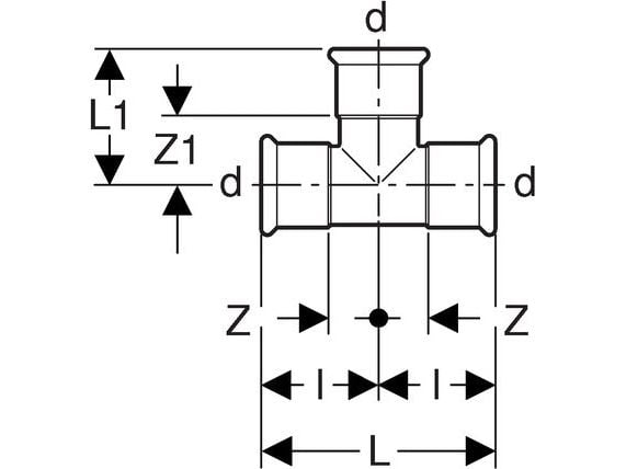 Geberit 61004, Letkuliitin, kupari