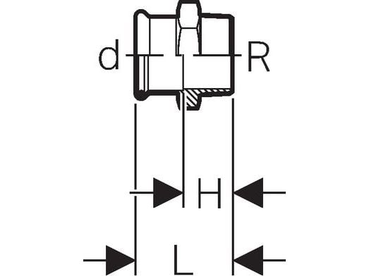 Geberit 61717, Letkuliitin, Kupari