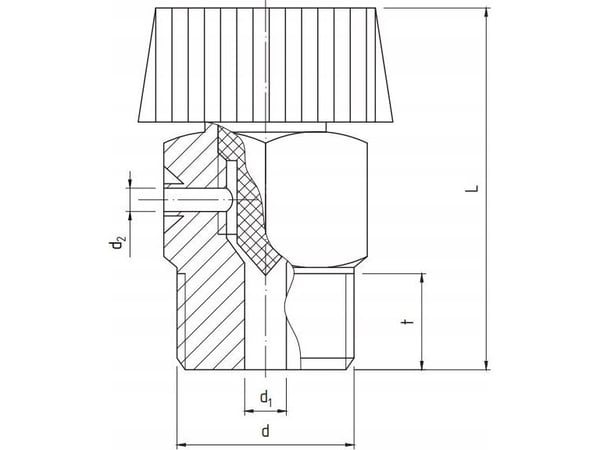 Perfexim manuell lufteventil 1/2" til spindel A417/4206 [100k]@G41 (20-401-0150-001)
