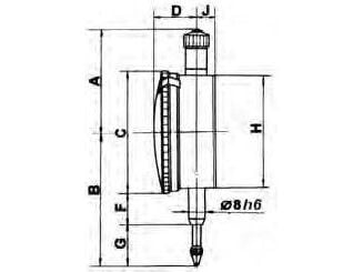 GIMEX skiveindikator 10/0,01 (208,005)