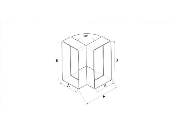 AWENTA vertikal kne flat 60 x 204 mm (KP204-25)