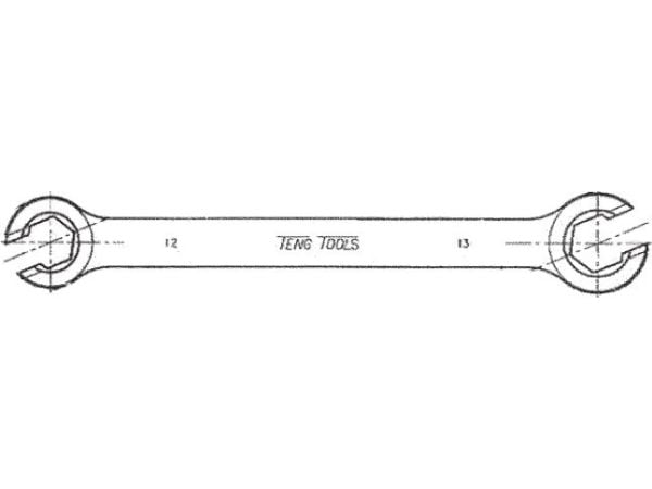 Teng Tools åpen fastnøkkel 16 x 17 mm (105840243)