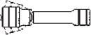 Teng Tools teleskopisk forlenger 1/2" 150 mm (01102102)