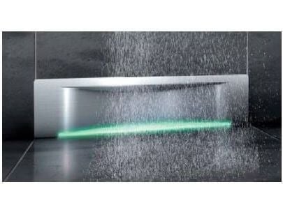 Kessel lineær avløpsrenne med rist 30 cm Scada Wave med LED-belysning (48003.43)