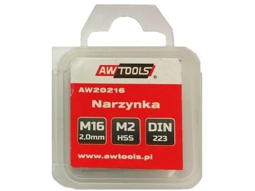 AW-Tools gängtapp M2 HSS M16x2,00 svart LINE