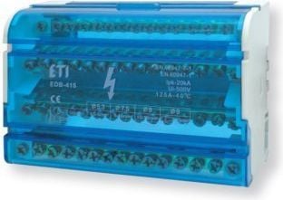 ETI 125A 4P 15-pääteinen jakelulohko EDB-415 ( 001102305)