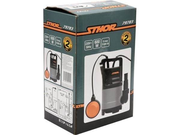 TG.STHOR dränkbar smuts-/avloppspump 600W 79783