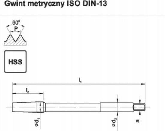 Gjengeverktøy M20x1,5 NGMF (6H) HSS - F1-151001-0205