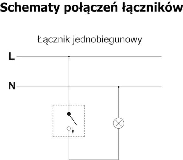 Karlik WHE-1, Trykknapkontakt, IP54, 250 V, 10 A