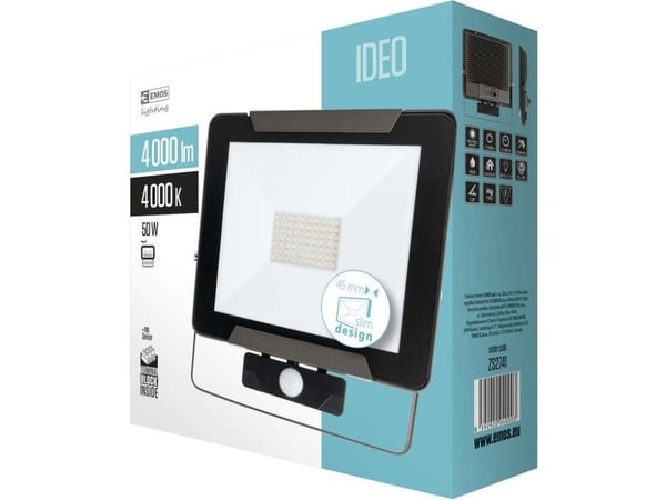 Emos LED flomlys Ideo 50W med PIR-sensor (ZS2741)