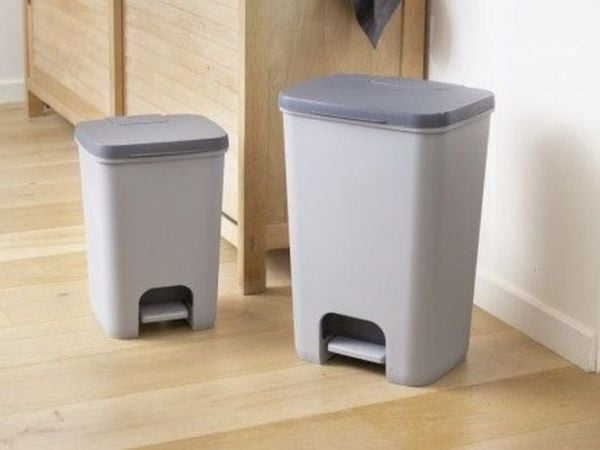 Curver Essentials, 40 l, Rektangulær, Plastikk, Grå, Pedal, 380 mm