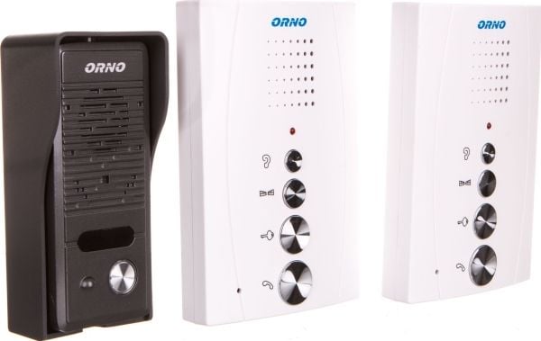 Orno ELUVIO INTERCOM dørtelefon-/videosett for enebolig, hvit