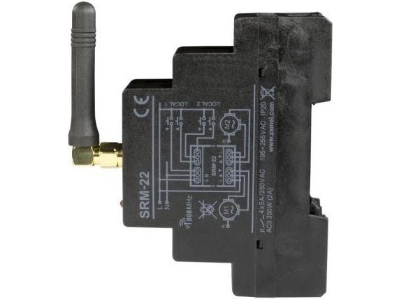 Zamel trådlös roljalusi-styrning modulär dubbel 230V SRM-22 (EXL10000023)