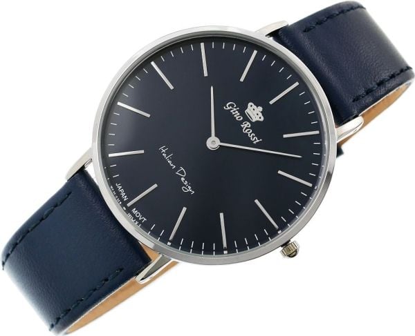 Klokke Gino Rossi herre Blend Slim svart (11014A-6F1)
