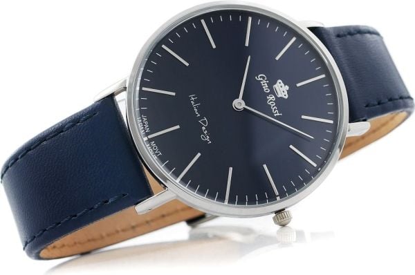 Klokke Gino Rossi herre Blend Slim svart (11014A-6F1)