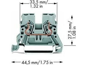 Wago 870-901, 5 mm, 44,5 mm, 27,5 mm, 500 V