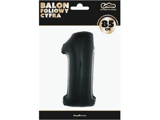 GoDan foliopallo "1" musta 85cm