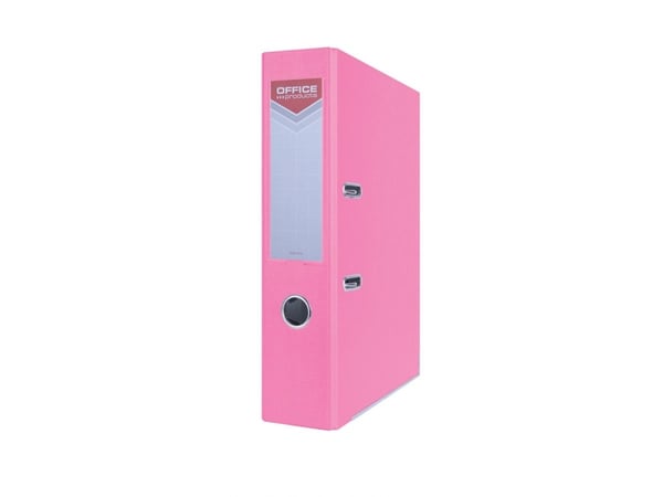 Office Products Officer dreiepå / stangmekanisme perm A4 75 mm rosa (PBSX0774)