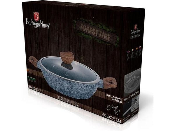Berlinger Haus stekepanne med glasslokk 28 cm BH/1203