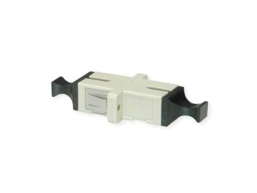 TELEGRTNER adapter TELEGRTNER SC, multimode, keramisk hylsa, plastchassi, vit