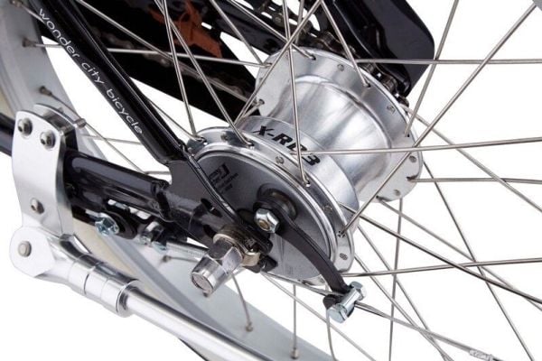 The Sliders Metro White hopfällbar cykel, el-sparkcykel 2-i-1