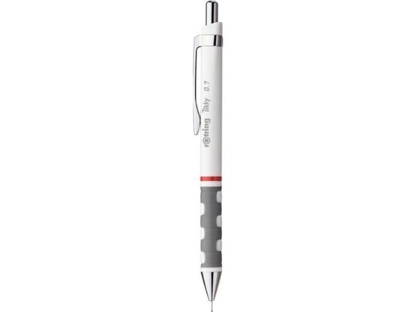 Rotring 1904506, 0,7 mm, HB, Valkoinen, Muovi, Kiinteä