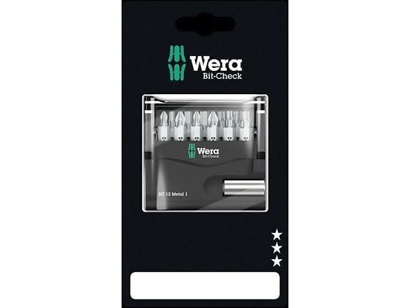Wera 05136393001, 11 stykker, Hex (metric),Phillips,Pozidriv,Torx Plus, PH 1,PH 2, PZ 1,PZ 2, TX15,TX20,TX25,TX30, 3,4,5 mm