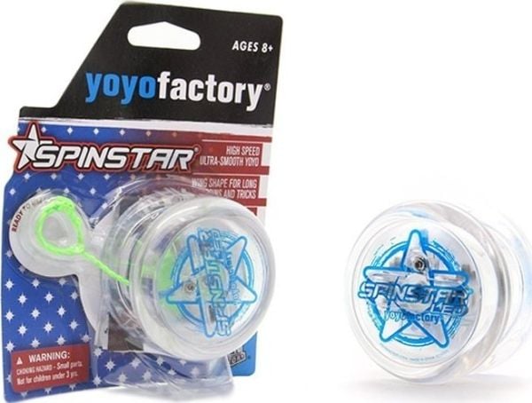 YoYoFactory Yoyo självlysande YoYoFactory Spinstar LED Klar kropp Blå