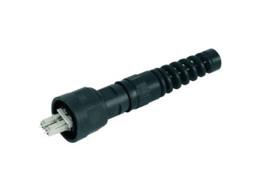 Telegärtner STX V1 fiberoptisk kontaktsats plast, LC duplex, singlemode, med böjskyddsspiral (J88073A0011)