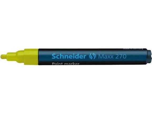 Schneider skriveredskaper Maxx 270, Gul, Blå, 1 farger, prosjektilspisser, rund, 1 mm