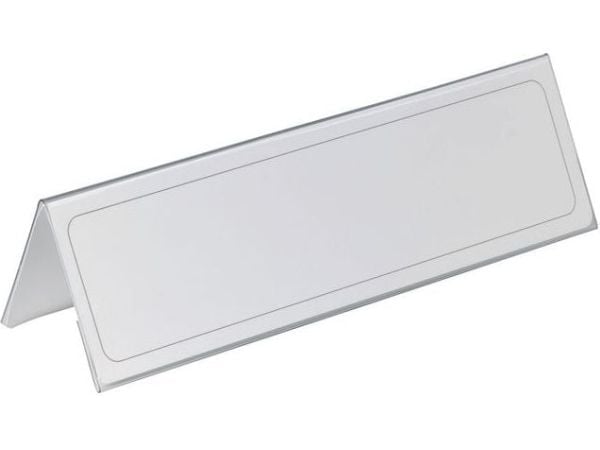 KESTÄVÄ Pöydän nimikilpi 105/210x297mm transp 25 kpl