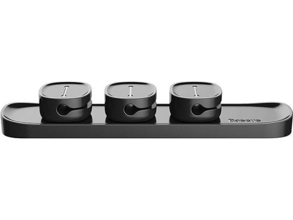 Baseus Peas kabelorganizer med magnet (svart)