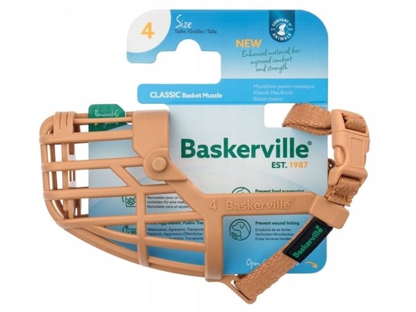 Baskerville hundebånd CLASSIC 4 – beige, lengde 5 cm, omkrets 22 cm Baskerville hundebånd CLASSIC 4 – beige, lengde 5 cm, omkrets 22 cm