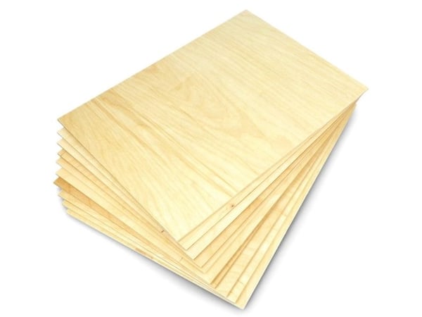 Björkplywood - 3mm - format 297x210mm - 10 st.