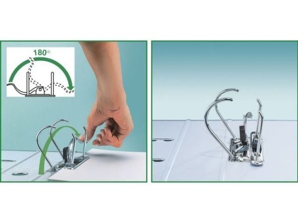 Leitz-sidonta 180° ACTIVE SOLID 75mm, valkoinen (ES3830)