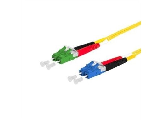 METZ CONNECT OpDAT liitäntäkaapeli, LC-D/LC-D APC OS2, 1 m