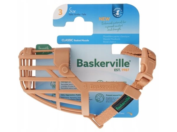 Baskerville Kaganiec Classic 3 beige, benlengde 4,5 cm, omkrets 20 cm Baskerville Kaganiec Classic 3 beige, benlengde 4,5 cm, omkrets 20 cm