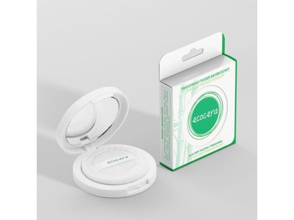 ECOCERA Face Setting Powder Transparent Bamboo Pressed Powder Hypoallergenic Natural Vegan 10g