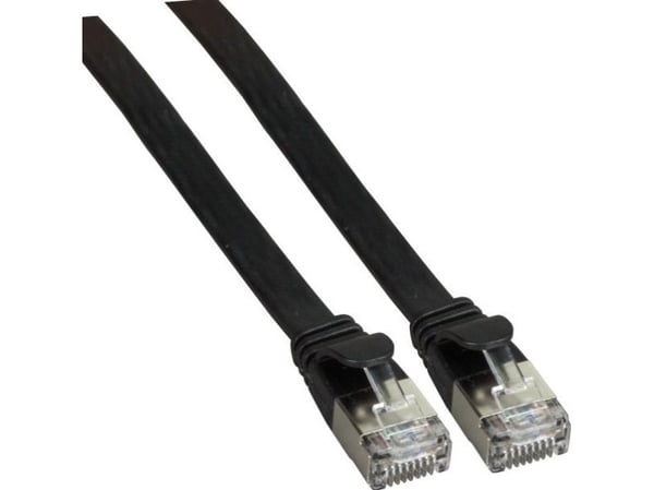 EFB flat patchkabel, U/FTP, Cat.6A, PVC, 1,5m (K5545SW.1,5)