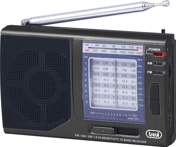 Trevi MB 728, Bærbar, Analog, AM, FM, SW, 87,5 - 108 MHz, 520 - 1620 kHz, 8550 - 22300 kHz