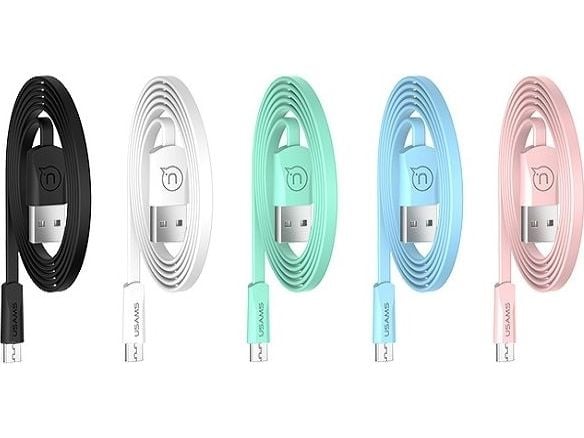 USB-kabel USAMS USB-A - microUSB 1,2 m blå (SJ201MIC04)