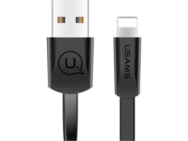 USB-kabel Usams USB-A til Lightning 1,2 m svart (SJ199IP01)