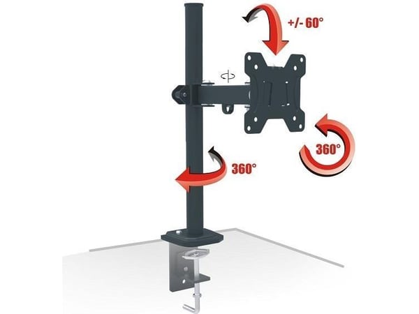 Opticum skrivebordsholder for 13" - 27" AX Pixel Single-skjerm