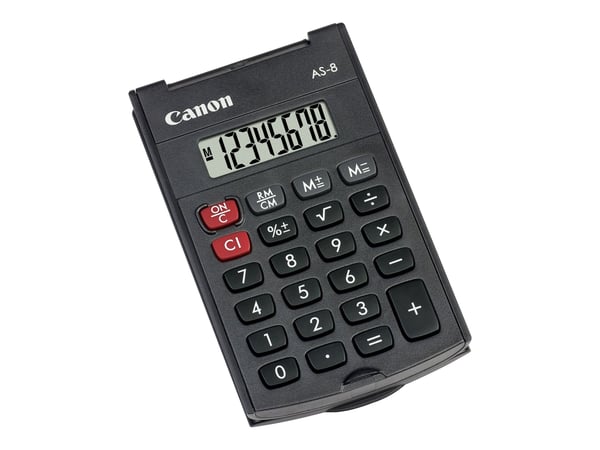 Canon AS-8 - Lommekalkulator - 8 sifre - mørk grå