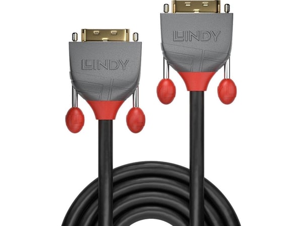 Lindy 36225, 7,5 m, DVI-D, DVI-D, Hankjønn, Hankjønn, Sort