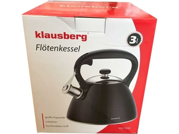 Virdulys i plast med fløyte 3,0 l Klausberg KB-7208